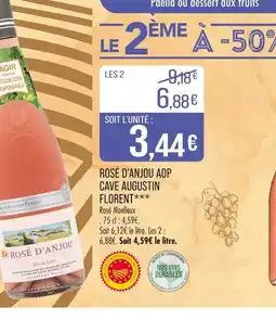 Match Rosé d'anjou aop cave augustin florent offre