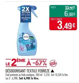 Match Febreze Désodorisant textile offre