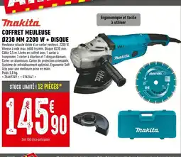 Batkor Makita Coffret Meuleuse Ø230 MM 2200 W + Disque offre