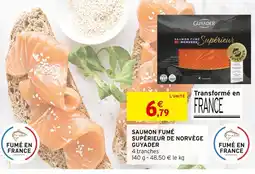 Intermarché GUYADER Saumon Fumé Supérieur de Norvège offre
