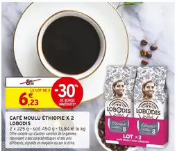 Intermarché LOBODIS Café moulu éthiopie x 2 offre