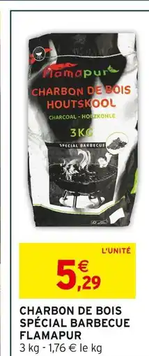 Intermarché Flamapur Charbon de bois spécial barbecue offre