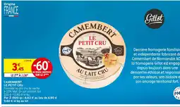 Intermarché LE PETIT CRU CAMEMBERT LE PETIT CRU offre