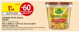 Intermarché KÜHNE Oignons frits snack offre