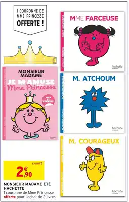 Intermarché Hachette Monsieur madame été offre