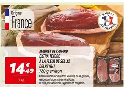 Netto Delepyrat Magret de canard extra tendre à la fleur de sel x2 offre