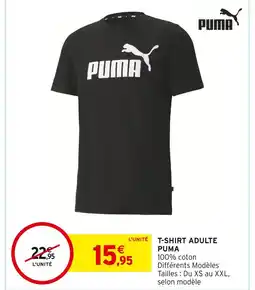 Intermarché PUMA T-SHIRT ADULTE offre