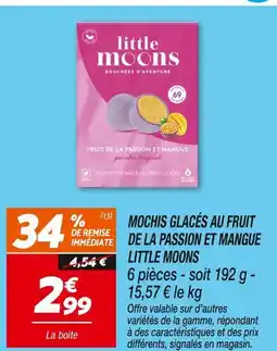Netto Little Moons Mochis glacés au fruit de la passion et mangue offre