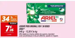 Netto Ariel Lessive pods original 3 en 1 30 doses(b) offre