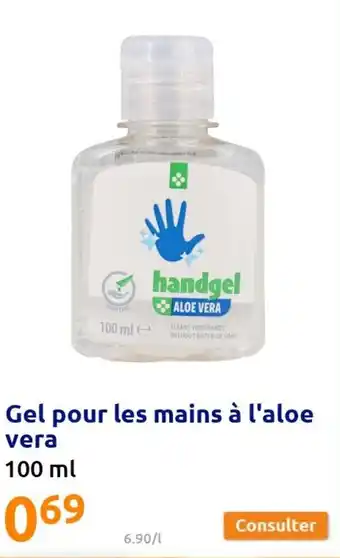 Action Gel pour les mains à l'aloe vera offre