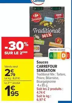 Carrefour Drive Carrefour - sauces sensation offre