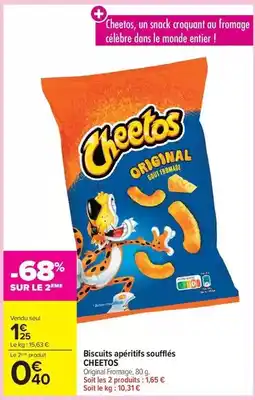 Carrefour Drive Cheetos - biscuits apéritifs soufflés offre