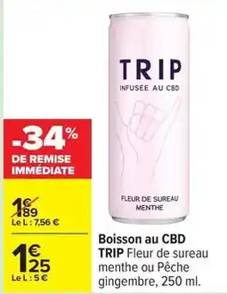Carrefour Boisson au cbd offre
