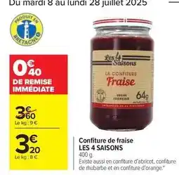 Carrefour Orange - confiture de fraise offre