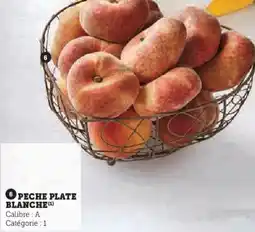 Hyper U Peche plate blanche offre