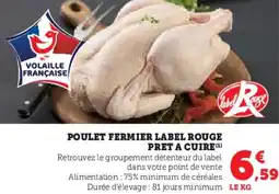 Hyper U Poulet fermier label rouge pret a cuire offre