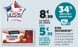 Hyper U Ribs madrange offre
