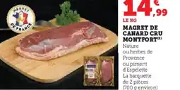 Hyper U Magret de canard cru montfort offre