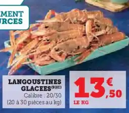Hyper U Langoustines glacees offre