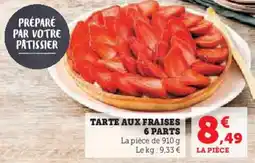Hyper U Tarte aux fraises 6 parts offre