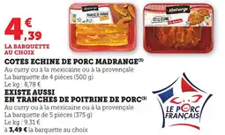 Maximarché Cotes echine de porc madrange offre