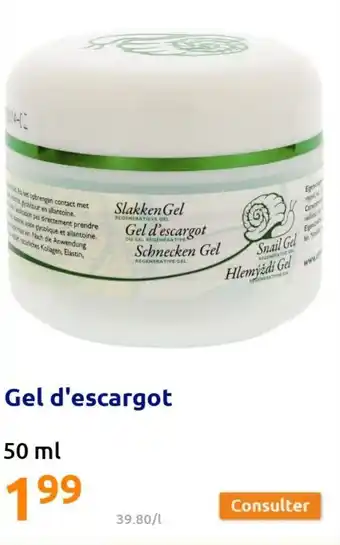 Action Gel d'escargot offre
