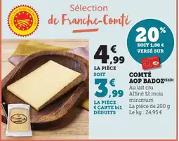 Maximarché Comté aop badoz offre