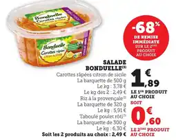 Maximarché Salade bonduelle offre