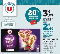 Maximarché Petits cones glaces u offre