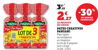 Maximarché Pates creatives panzani offre