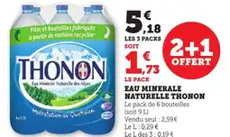 Maximarché Eau minerale naturelle thonon offre