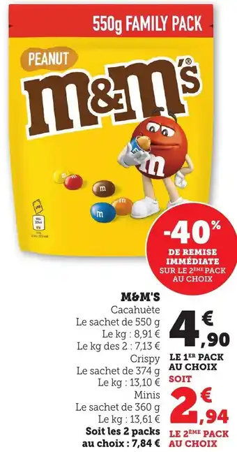 Maximarché M&m's offre