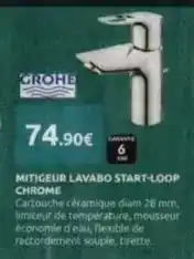 Les Briconautes Grohe - mitigeur lavabo start-loop chrome offre