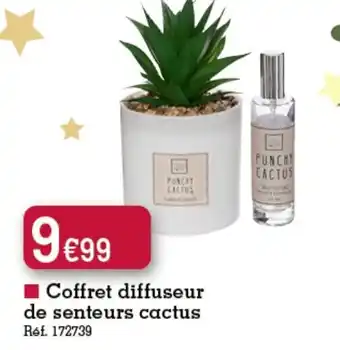 Kandy Coffret diffuseur de senteurs cactus offre