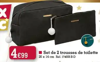 Kandy Set de 2 trousses de toilette offre