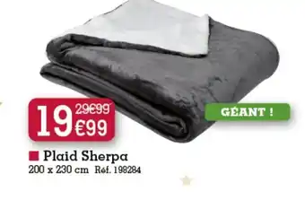 Kandy Plaid sherpa offre