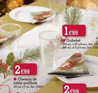 Kandy Chemin de table pailleté offre