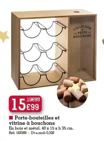 Porte-bouteilles et vitrine Ă bouchons