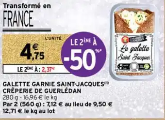 Intermarché Galette garnie saint-jacques offre
