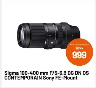 Sigma 100-400mm F/5-6.3 DG DN OS CONTEMPORAIN sony FE-mount