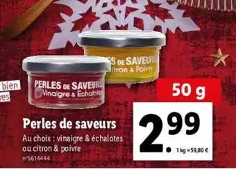 Lidl Perles de saveurs offre