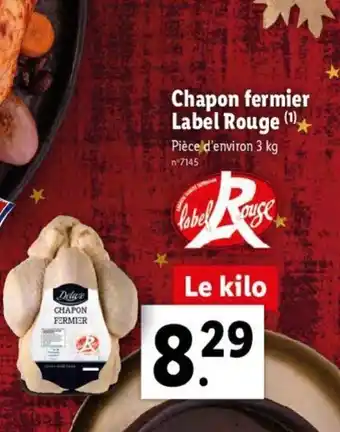 Chapon fermier Label Rouge