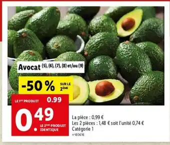 Lidl Avocat offre