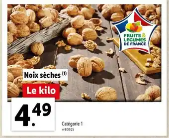 Lidl Noix sèches offre