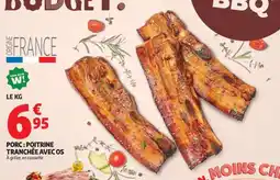 Auchan Porc : Poitrine Tranchée Avec Os offre
