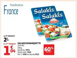 Auchan Salakis En Barquette offre