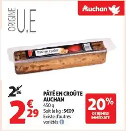Auchan Pâté En Croûte Auchan offre