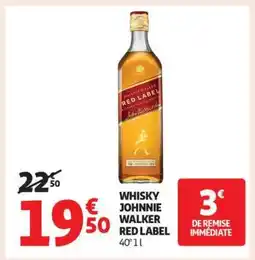 Auchan Whisky Johnnie Walker Red Label offre