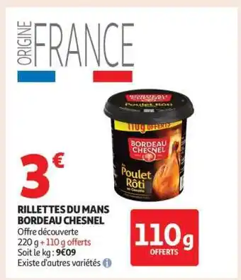 Auchan Rillettes Du Mans Bordeau Chesnel offre