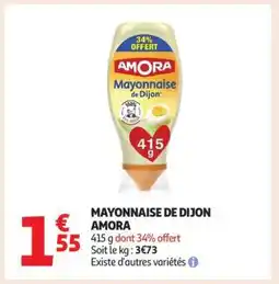 Auchan Mayonnaise De Dijon Amora offre